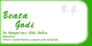 beata godi business card