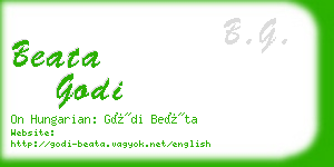 beata godi business card